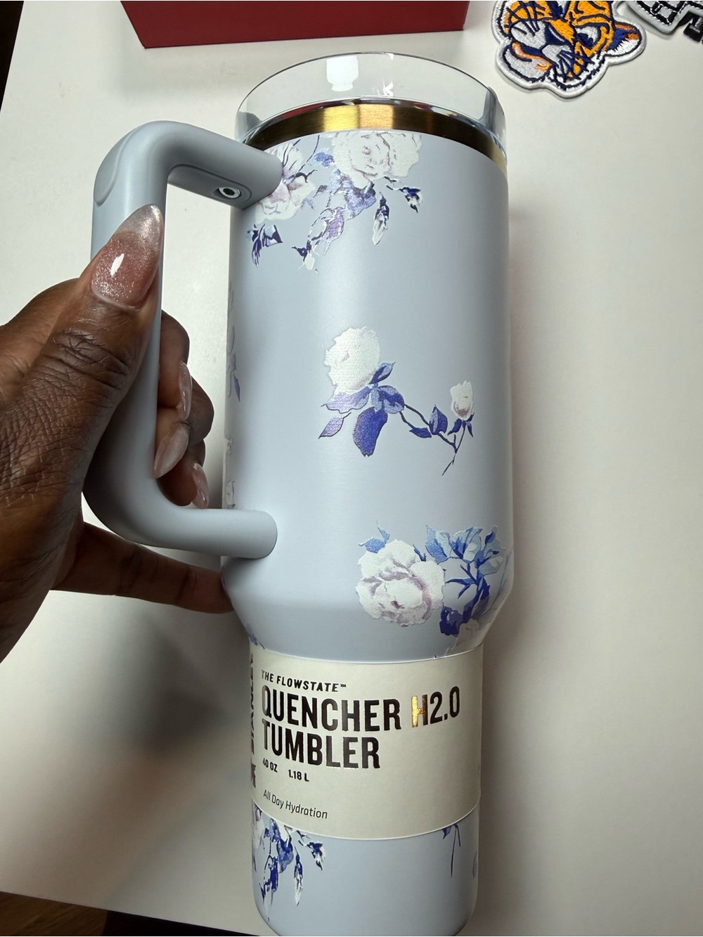 The Stanley Flowstate Quencher H2.0 Tumbler - Lavender Floral 40oz